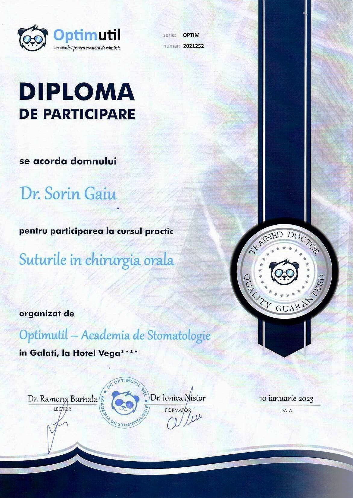 Diplomă Dr. Sorin 6