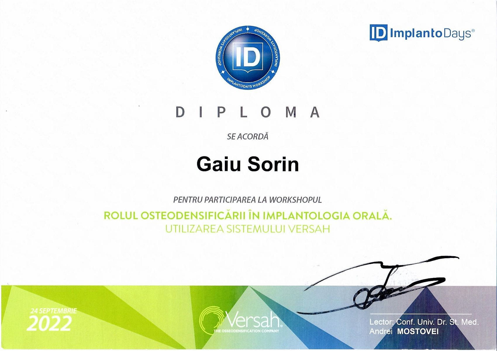 Diplomă Dr. Sorin 10