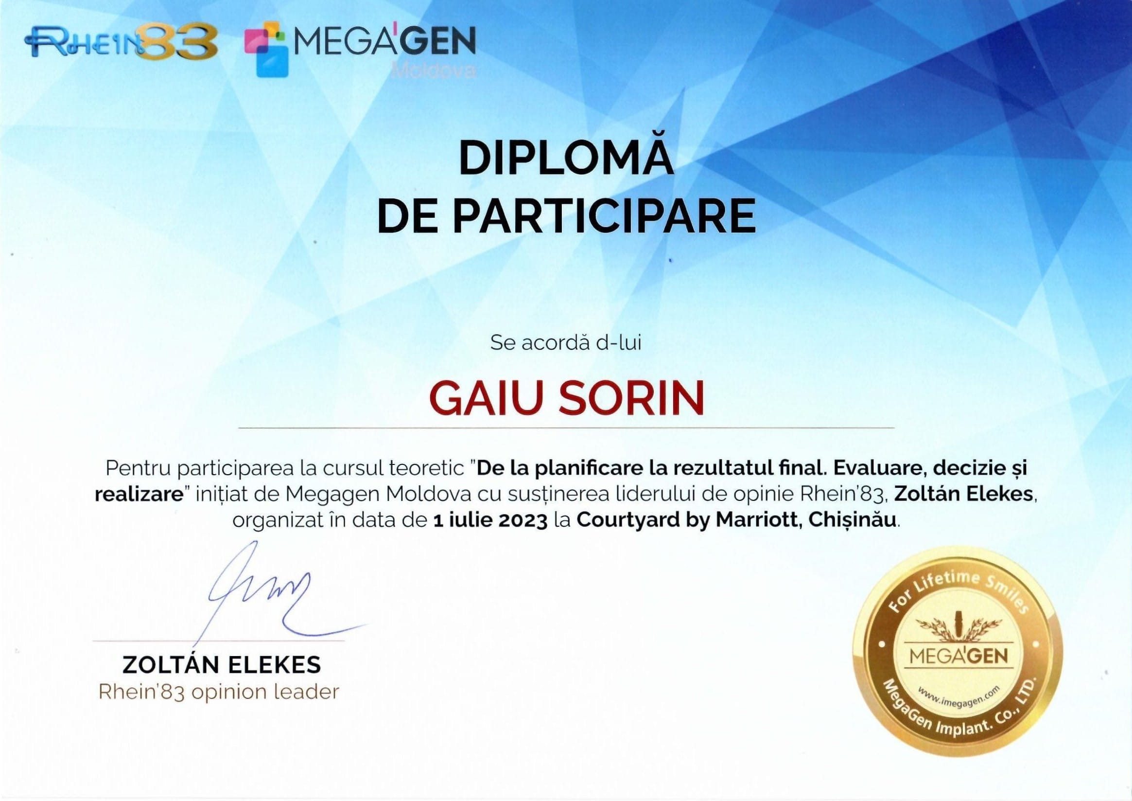 Diplomă Dr. Sorin 15