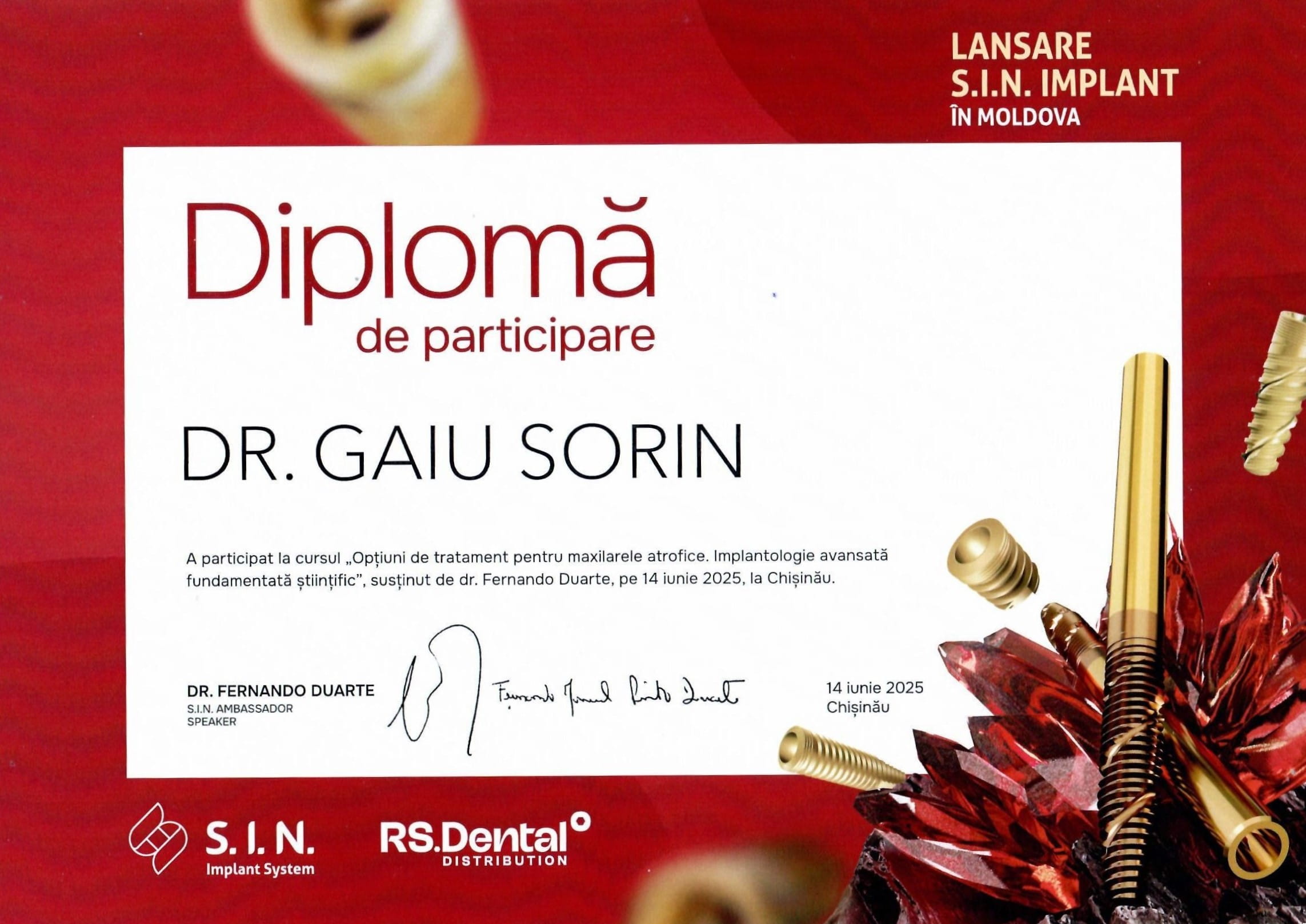 Diplomă Dr. Sorin 16